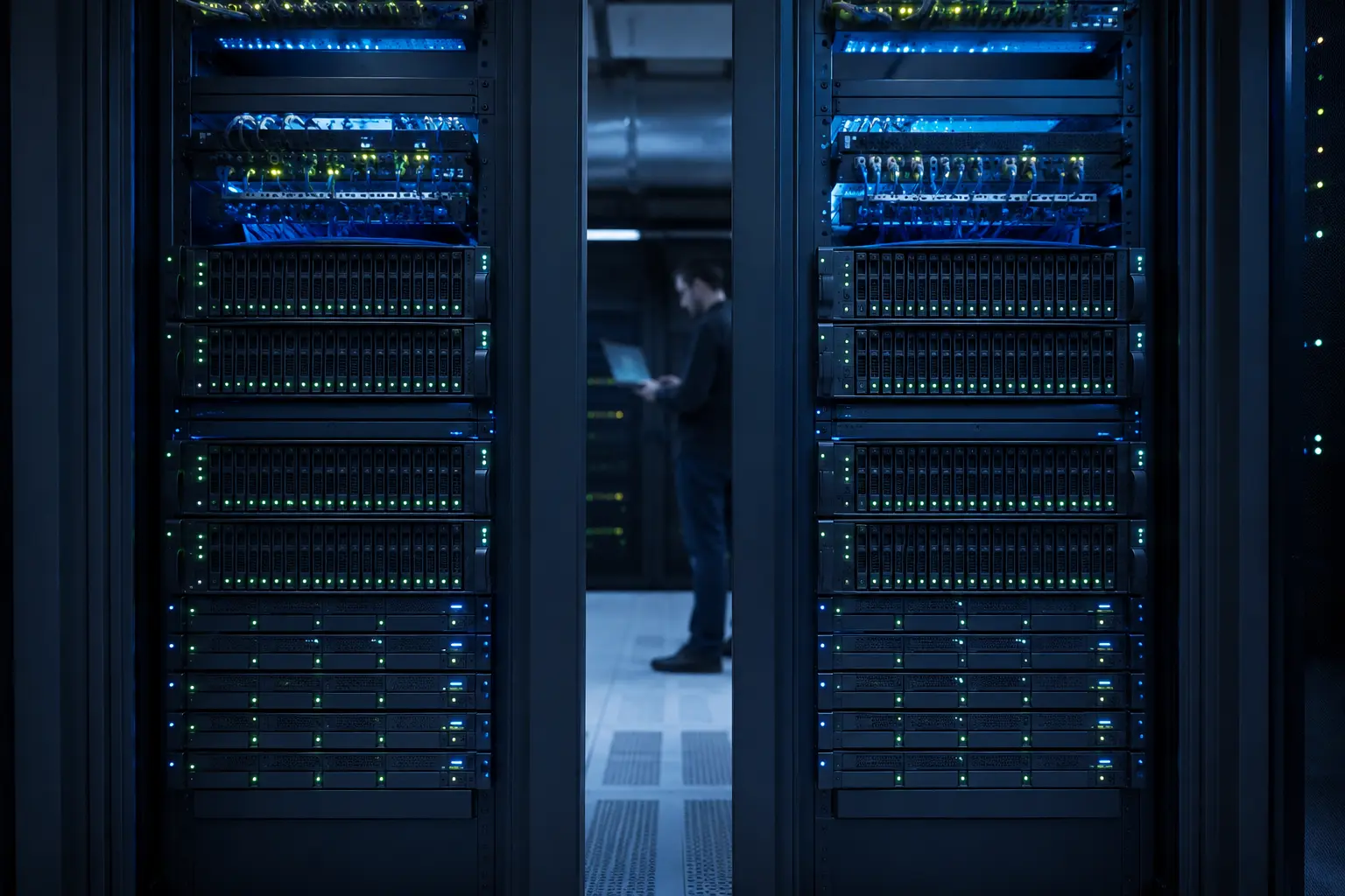 Systèmes de stockage professionnels redondants dans une salle serveurs
