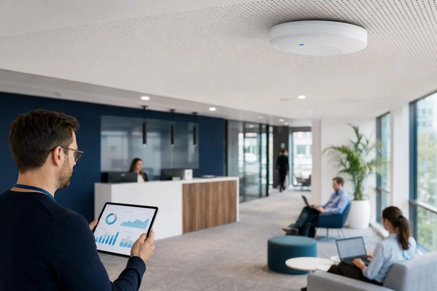 Borne Wi-Fi professionnelle supervisée depuis une plateforme centralisée